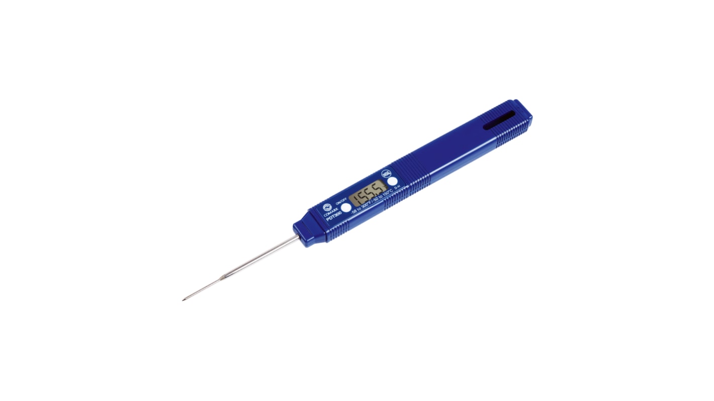 Comark PDT300 Pocket Digital Thermometer for Food Industry Use, +150°C Max, ±1 °C Accuracy - With UKAS Calibration