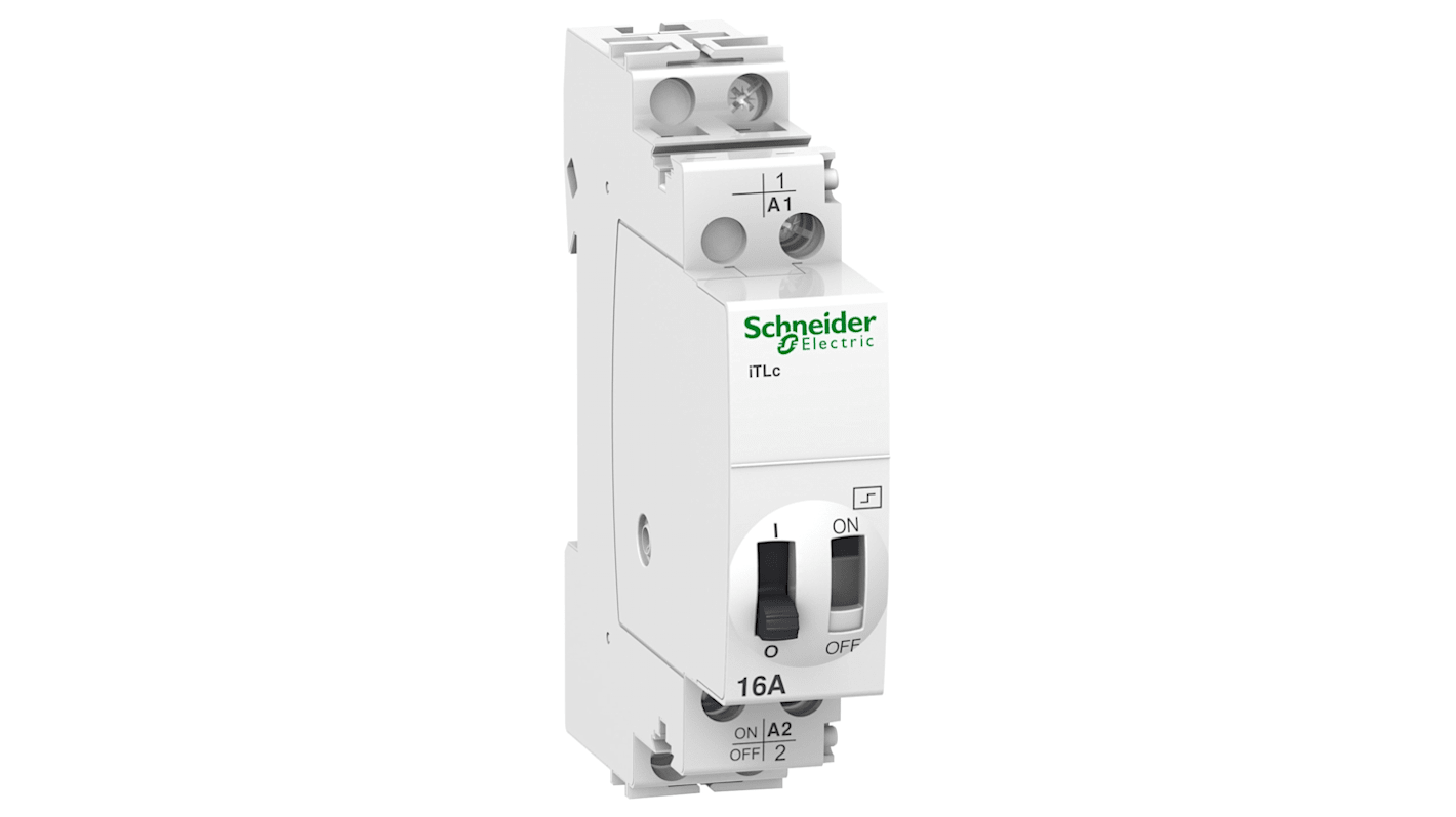 Schneider Electric Impulsrelais, für DIN-Schienen 1-poliger Schließer 16A 24V ac Spule