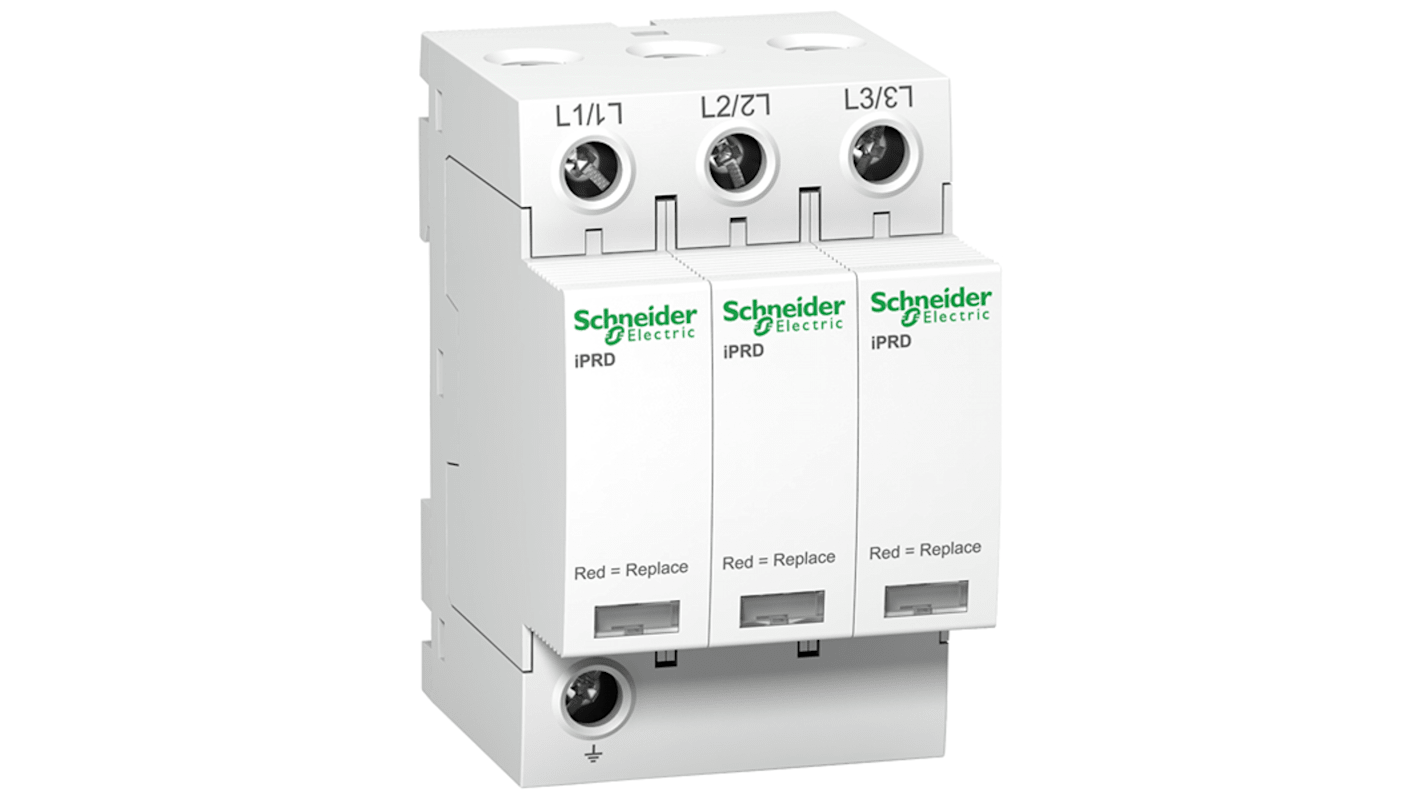 Schneider Electric Serie A9L, Überspannungsableiter, Klemmbefestigung, 350V ac 40kA Acti9 A9L