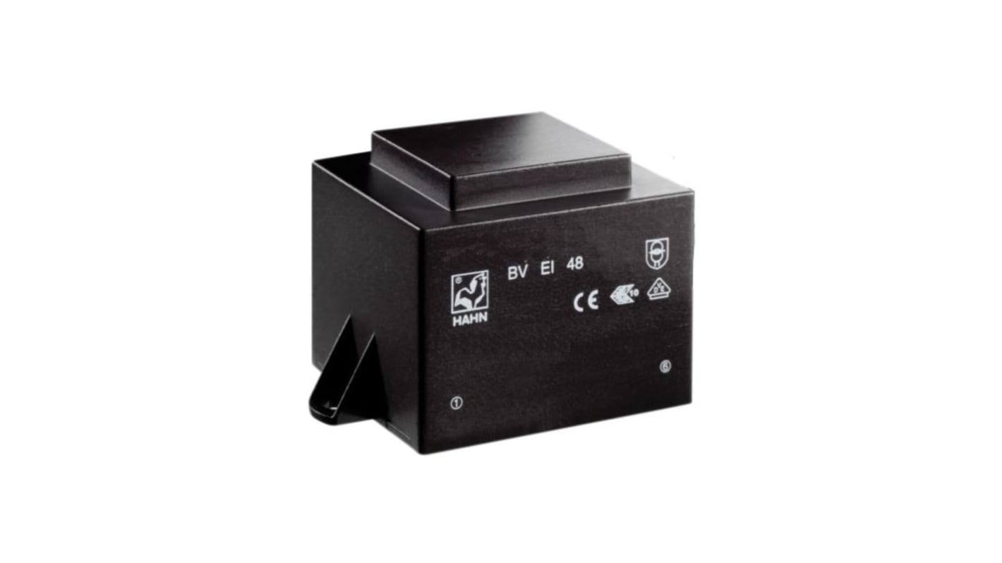 Hahn 2 x 15V 1 Output PCB Mount PCB Transformer, 10VA, DIN EN 60335-1, DIN EN 61558-2-6, UL 5085-1, UL 5085-2