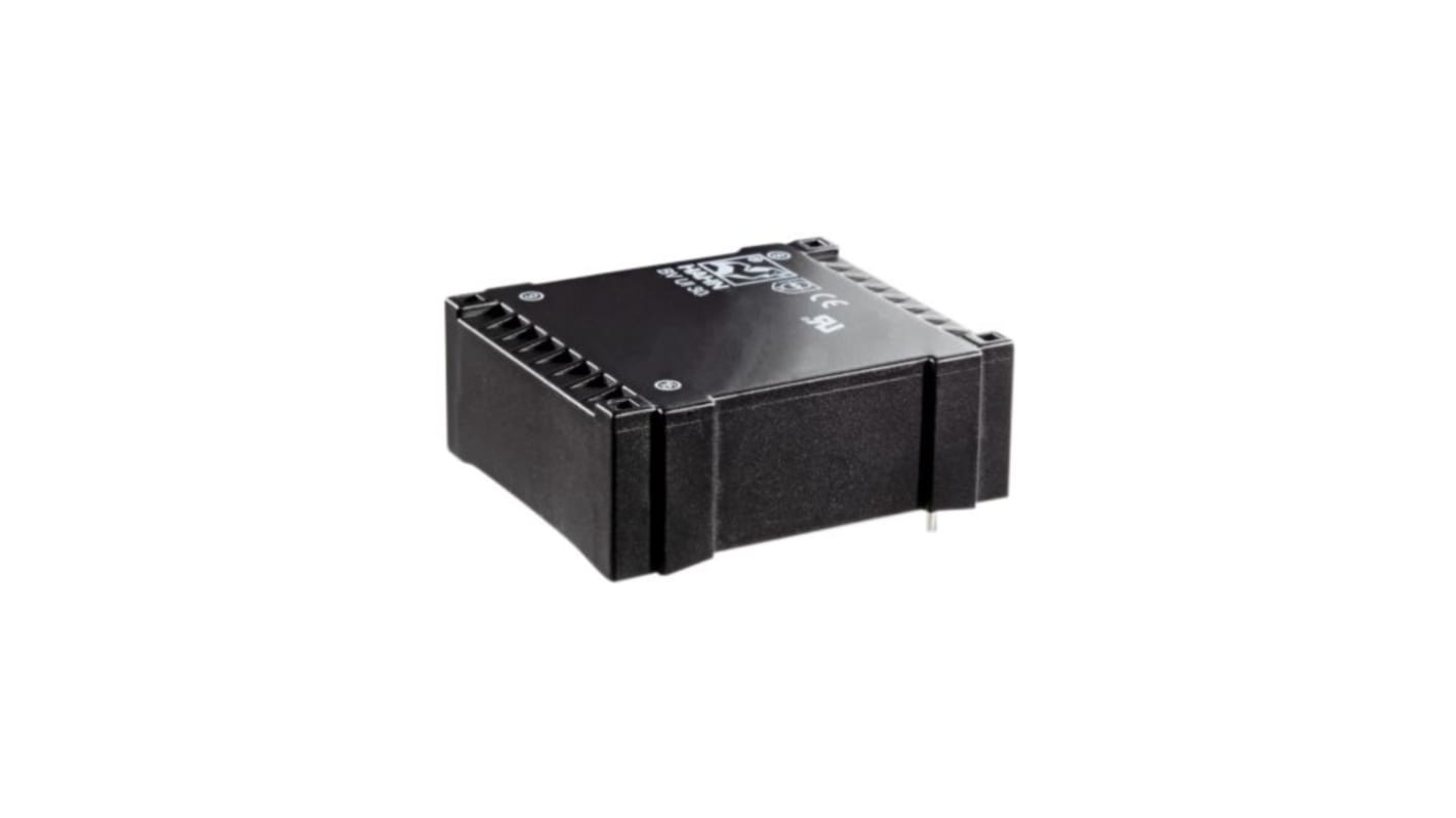 Hahn 2 x 12V 1 Output PCB Mount PCB Transformer, 10VA, DIN EN 60335-1, DIN EN 61558-2-6, UL 5085-1, UL 5085-2