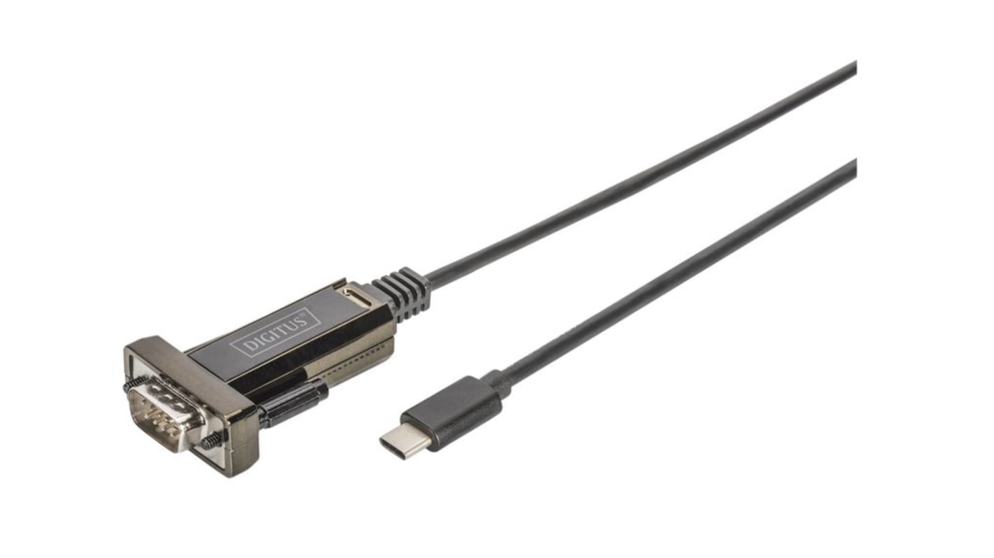 Szeregowy adapter kabla USB złącze A USB C złącze B DB-9 rodzaj A Męskie rodzaj B Męskie Digitus