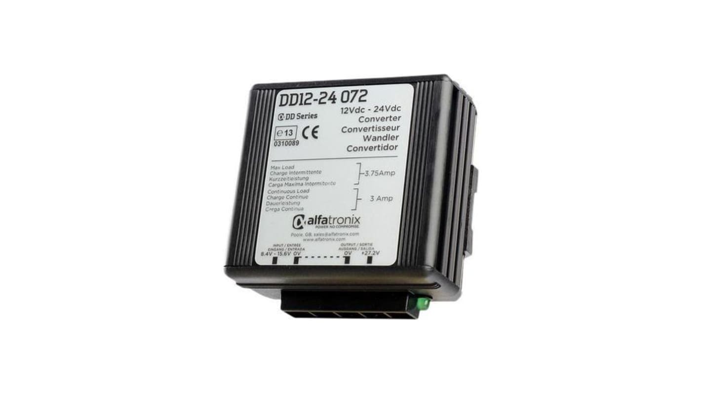 Convertidor dc-dc 72W, Salida 27.2V dc, 3A