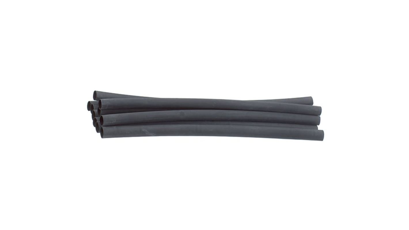 DSG-Canusa Heat Shrink Tubing, Black 1/4in Sleeve Dia. x 250mm Length 2:1 Ratio, DERAY-H Series