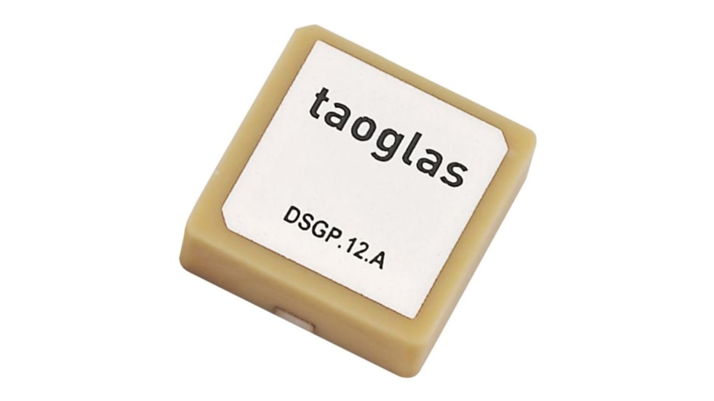 Vícepásmová anténa DSGP.1575.12.4.A.02 Interní SMD Čtvercový Taoglas 2.7dBi GPS, řada: DSGP