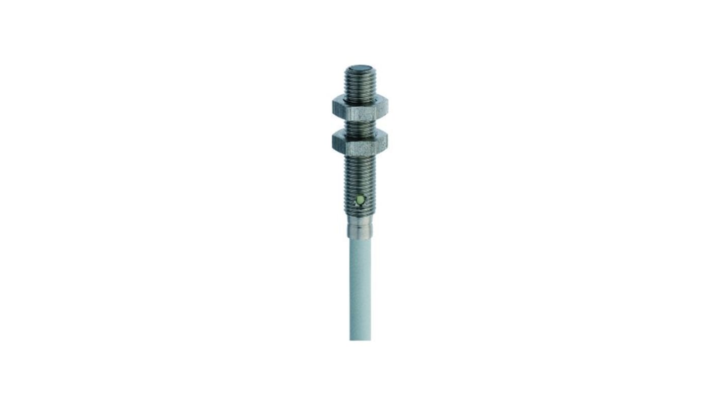 Sensor inductivo Contrinex, M4 x 0,5, alcance 1 mm, salida PNP normalmente abierto, 10 → 30 V dc, IP67