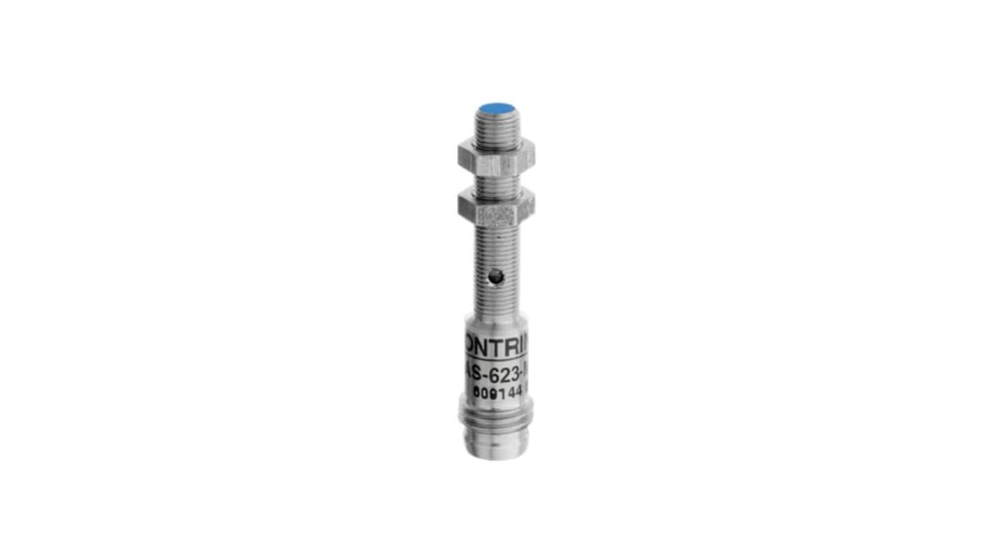 Contrinex DW-AD Series Inductive Barrel-Style Inductive Proximity Sensor, 10..30 V dc, IP67