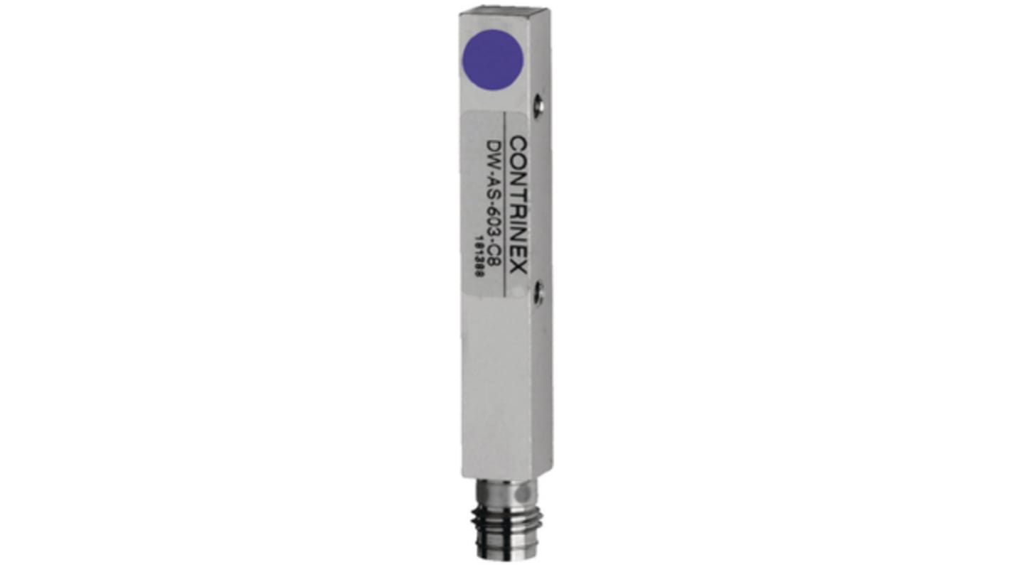 Sensor inductivo Contrinex, alcance 3 mm, salida PNP normalmente abierto, 10 → 30 V dc, IP67