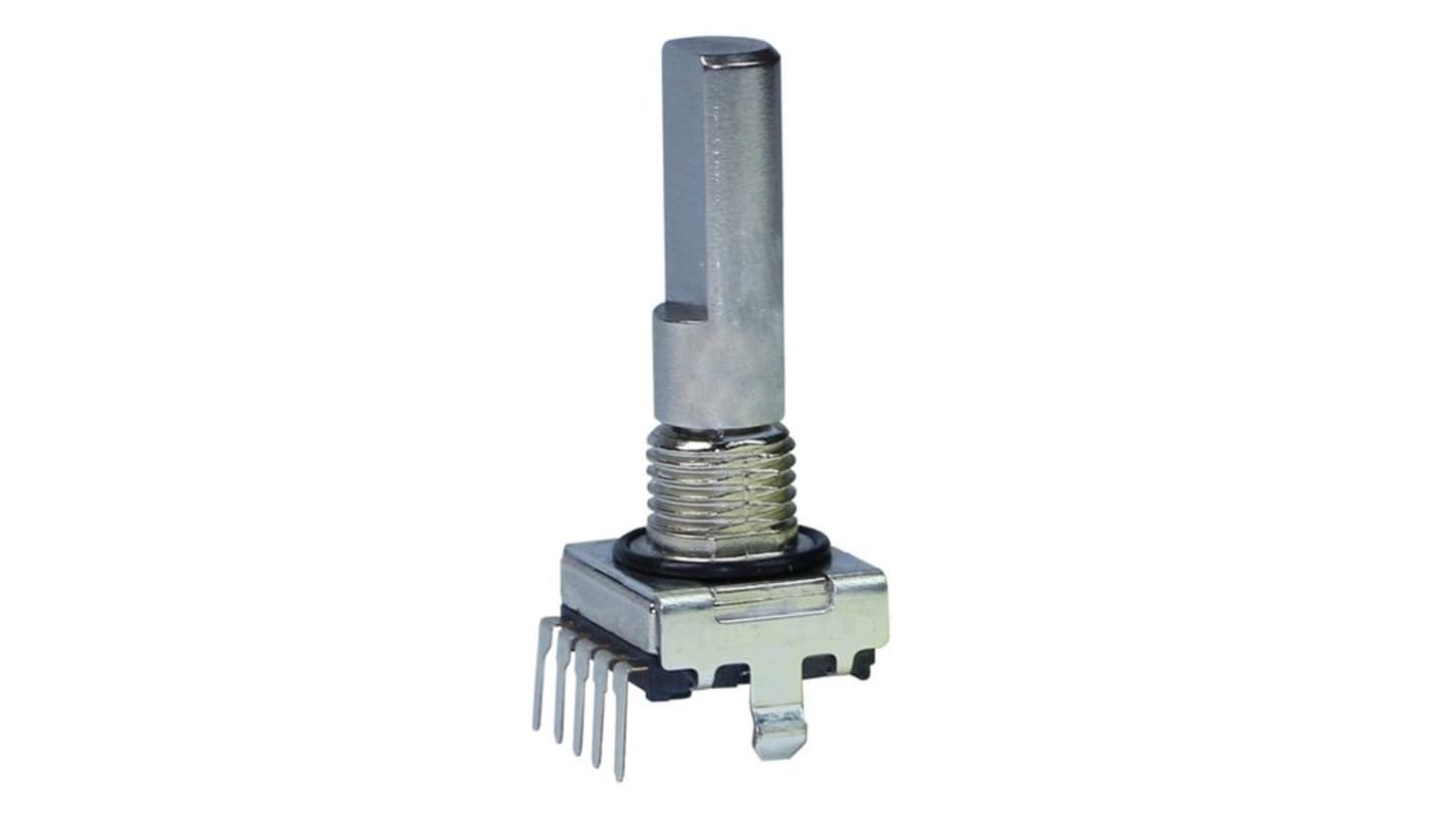 Quadrature Mechanical Rotary Encoder with a 6 Round Shaft, Through Hole