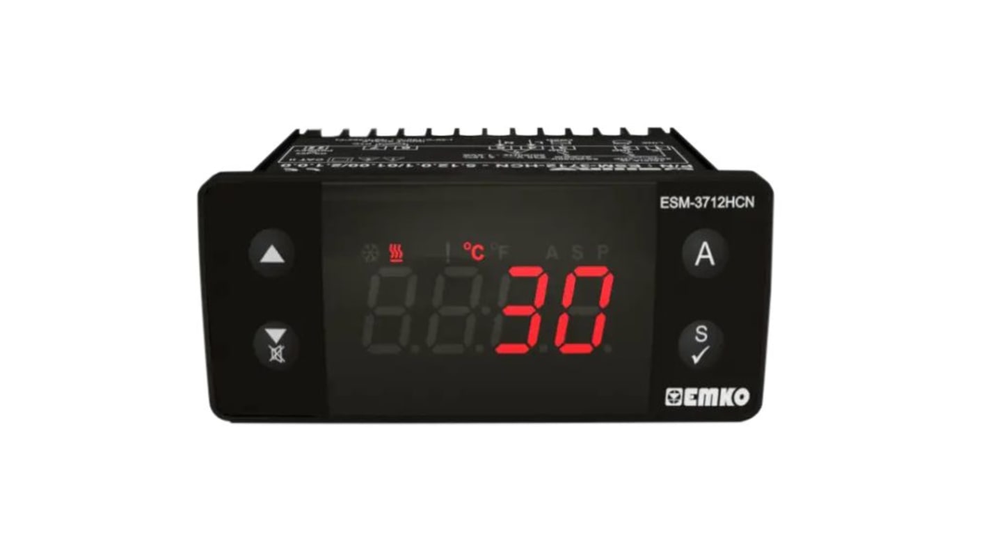 Módulo de control de temperatura Emko serie ESM, 30 V, 1 entrada Relé