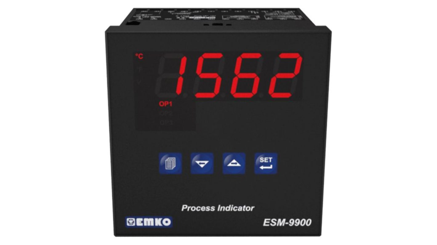 Analizador de red multifunción de panel Emko ESM, con display Indicadores, para Corriente, Voltaje, dim. 46mm x 46mm