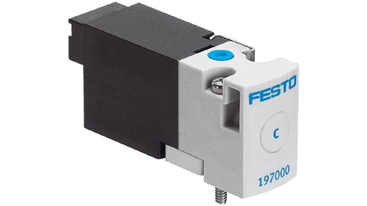 Electroválvula neumática Festo, Serie MHA1, Función Monostable, Sistemas eléctricos