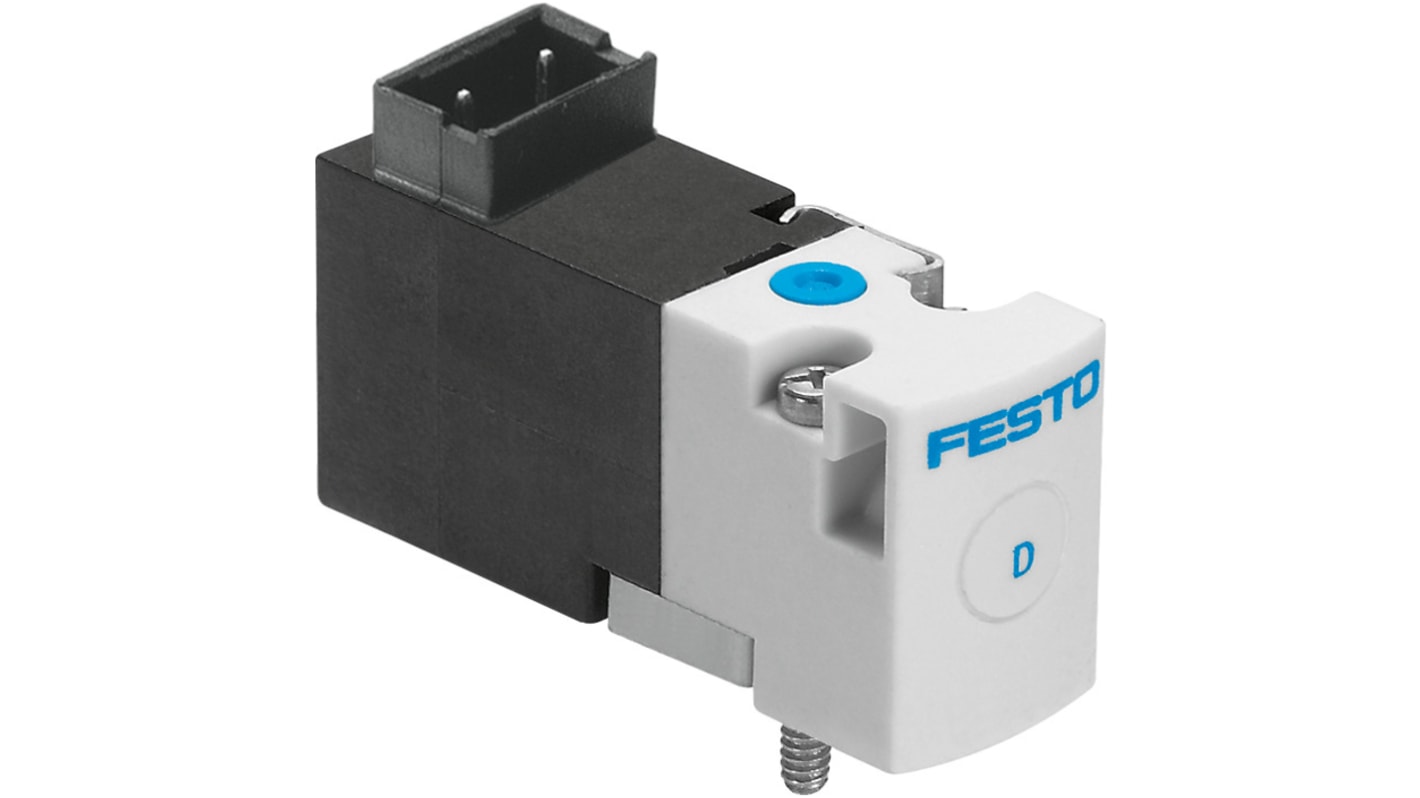 Electroválvula neumática Festo, Serie MHA1, Rosca M5, Función Monostable, Sistemas eléctricos