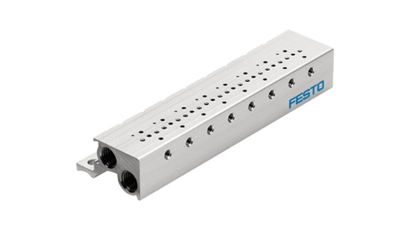 Festo MHA1 series 10 station Metric M3 Manifold for use with Valves