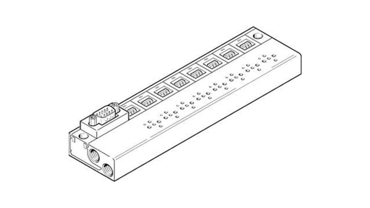 MHP1 series 10 station M7 Manifold Block for use with Valves