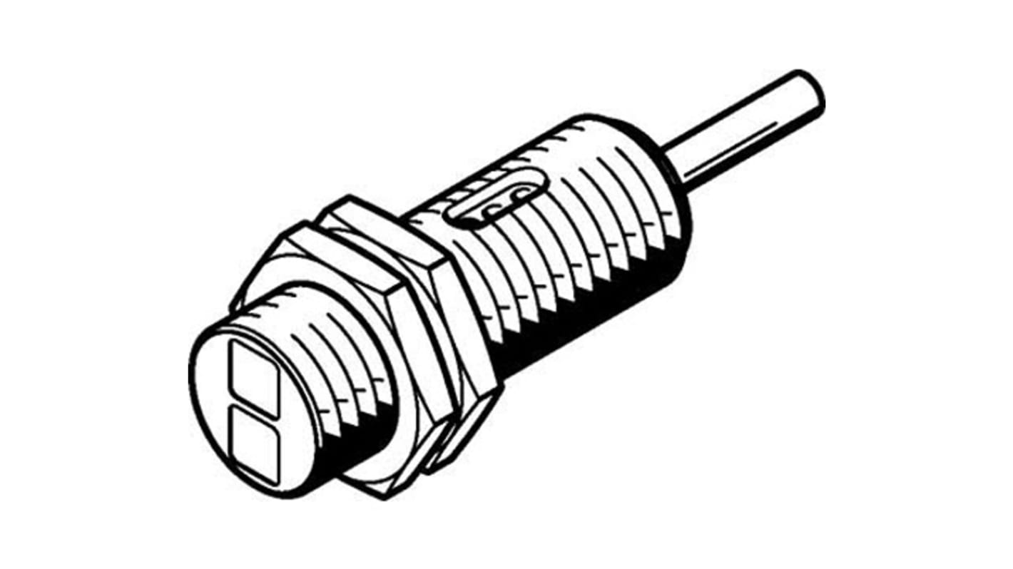 Festo Diffuse Photoelectric Sensor, Cylindrical Sensor, 40 → 600 mm Detection Range