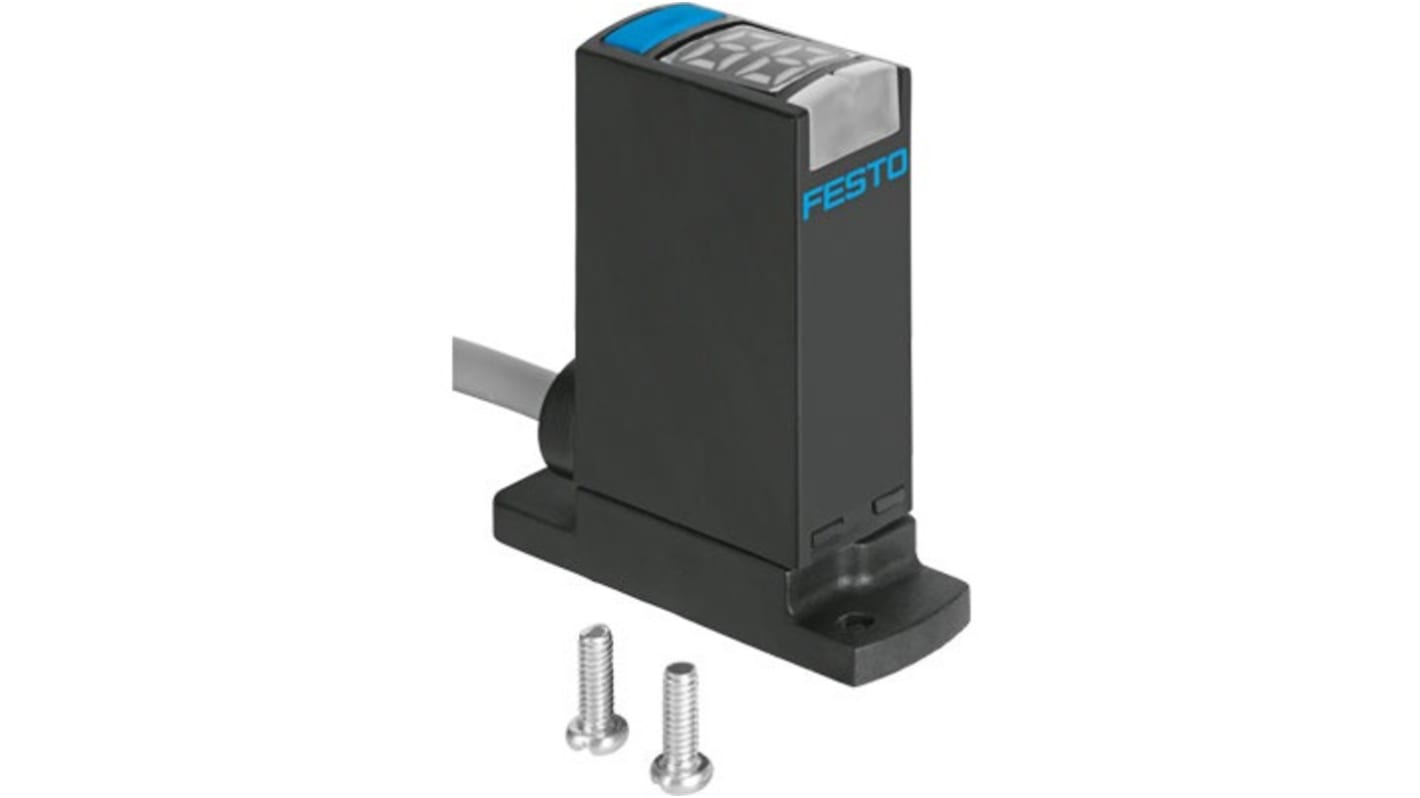 Festo SPAE Series Pressure Sensor, 0bar Min, 10bar Max, Analogue Output, Relative Reading