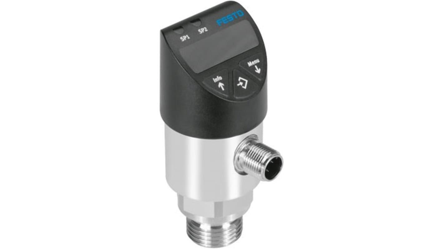 Sensor de Presión, 15 - 35V dc, IP65, IP67 M12