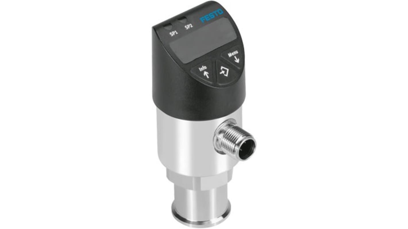 Festo Pressure Sensor, 15 - 35V dc, IP65, IP67 1 bar