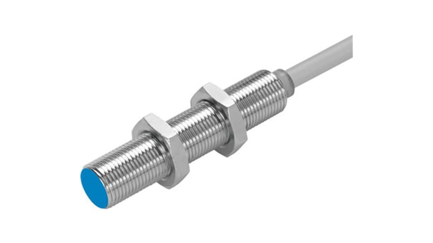 SIED Series Inductive Barrel-Style Proximity Sensor, M12 x 1, 2 mm Detection, NPN Output, 20 - 320 V, IP67