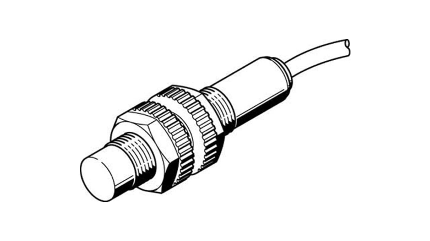 SIED Series Inductive Barrel-Style Proximity Sensor, M18 x 1.5, 8 mm Detection, 10 - 300 V, IP65, IP67