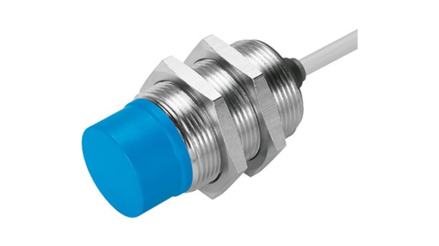 SIED Series Inductive Barrel-Style Proximity Sensor, M30 x 1.5, 12.15 mm Detection, NPN Output, 20 - 320 V, IP67