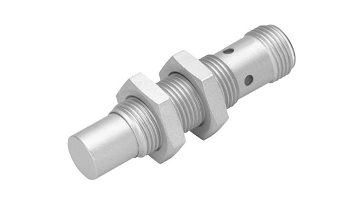 SIEF Series Inductive Barrel-Style Proximity Sensor, M12 x 1, 8 mm Detection, PNP Output, 10 - 30 V, IP67