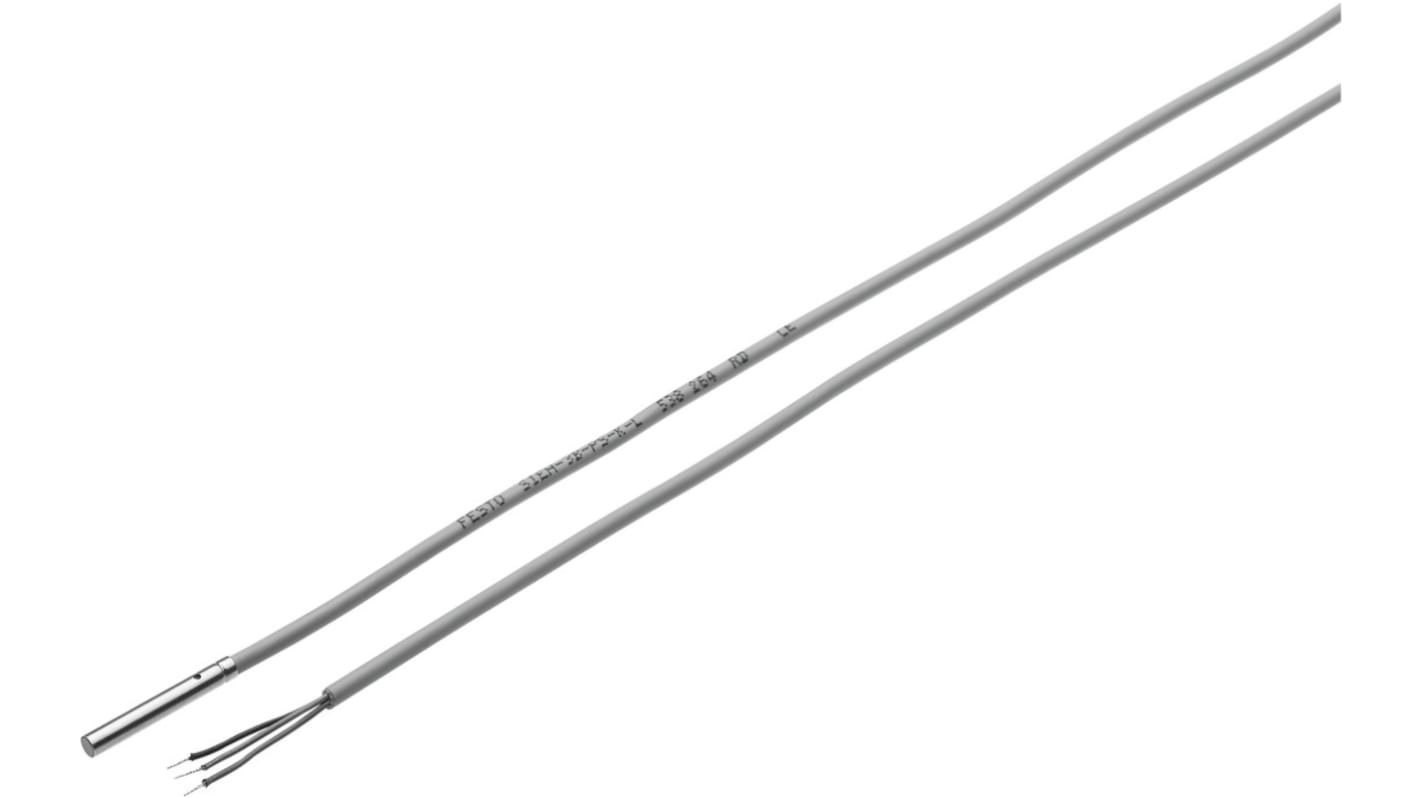 Festo SIEH Series Inductive Barrel-Style Proximity Sensor, 1 mm Detection, PNP Output, 10 - 30 V, IP67