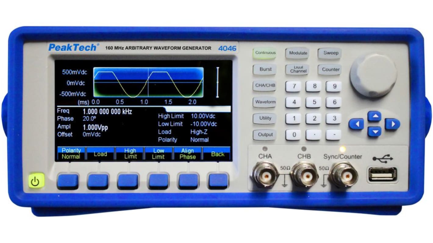 Generador de forma de onda arbitrario P4046 → 160MHZ