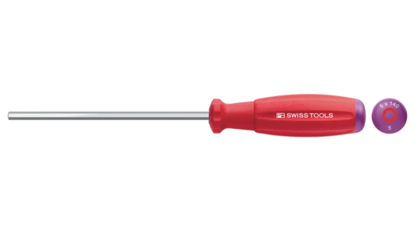 Hex  Screwdriver, H1.5 Tip, 70 mm Blade, 147 mm Overall