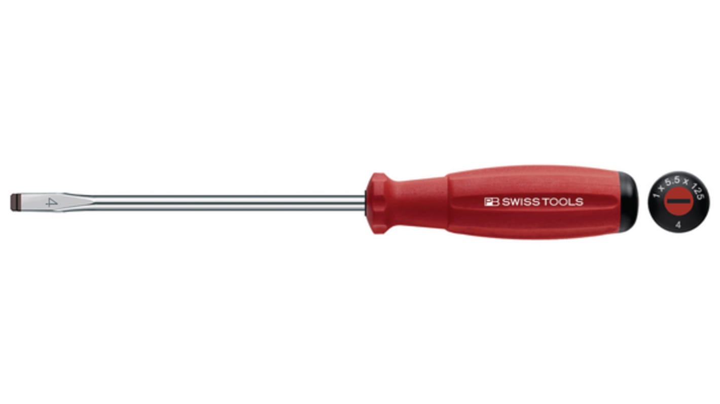 Destornillador PB SWISS TOOLS, tipo Plano, punta plana 3,5 mm, hoja de 90 mm