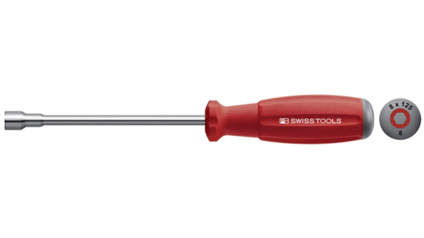 Hex Nut Driver, H2.5 Tip, 85 mm Blade, 180 mm Overall