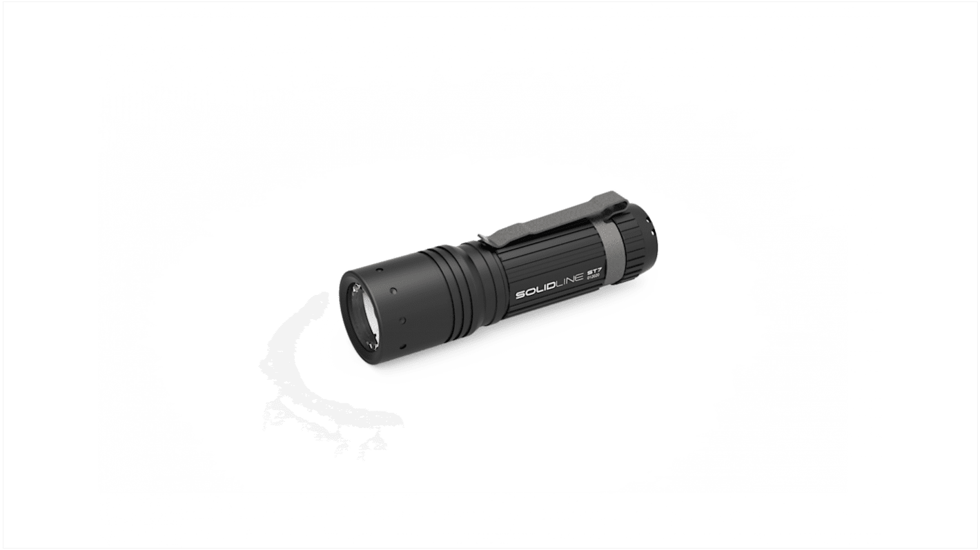 High Power LED Torch Black 360 lm, 11.9 → 12.7 cm