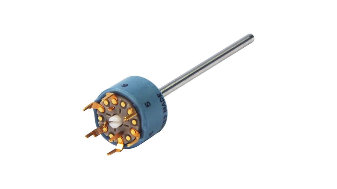 Rotary wafer switch Solder-In Pins 2P 6P