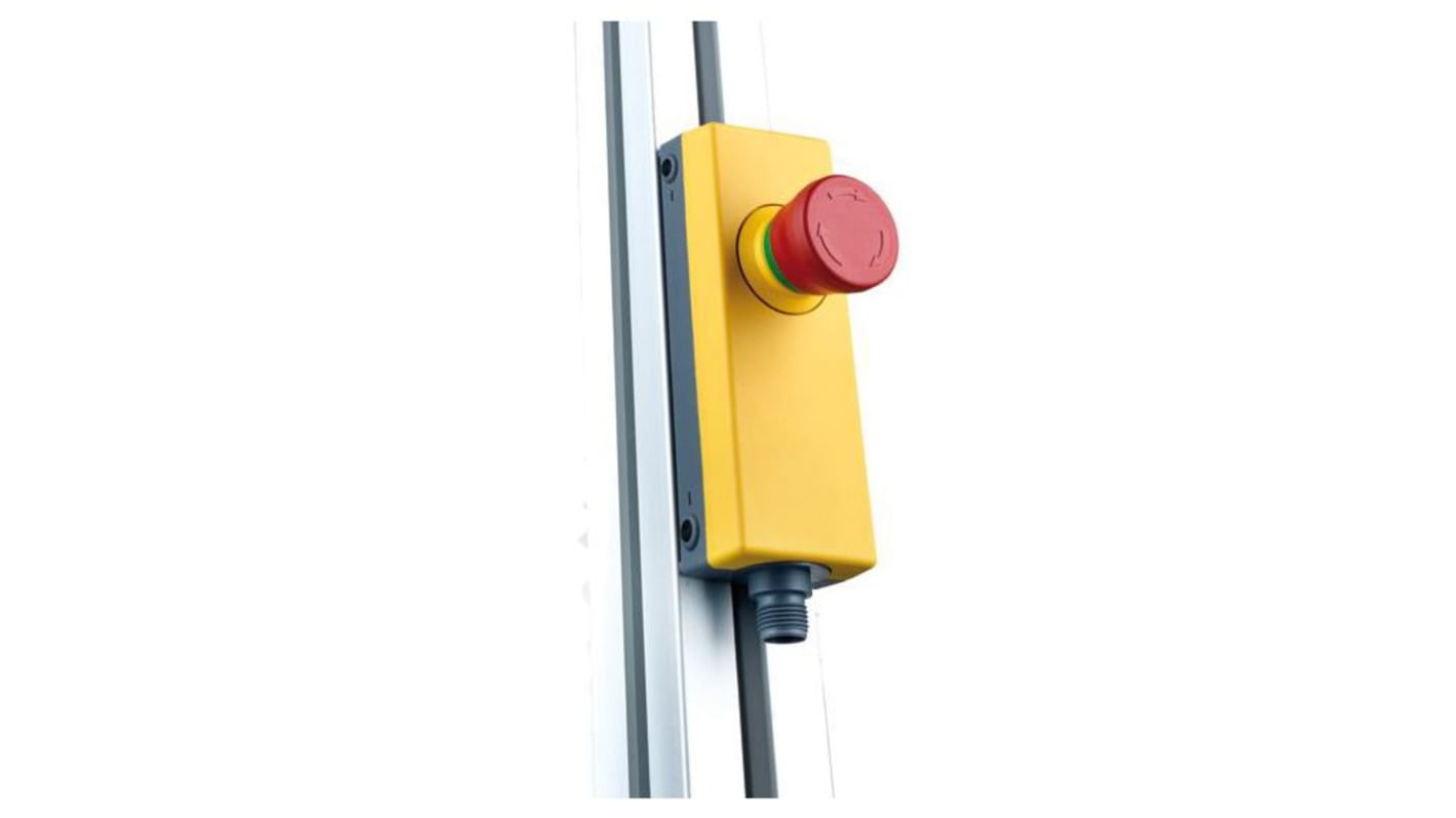 RAFIX 22 FS+ Series Emergency Stop Push Button, 2NC, Maintained Action, DIN Rail, 2NC, IP65