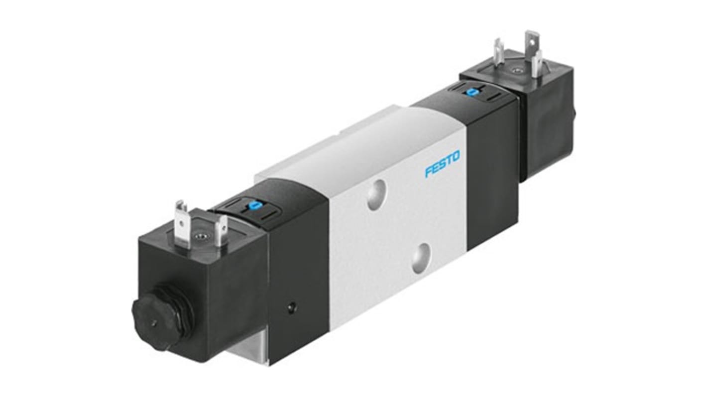 Elettrovalvole per pneumatica, G 1/4, funzione 5/2 Double Solenoid, azionamento Elettrico, 24V cc