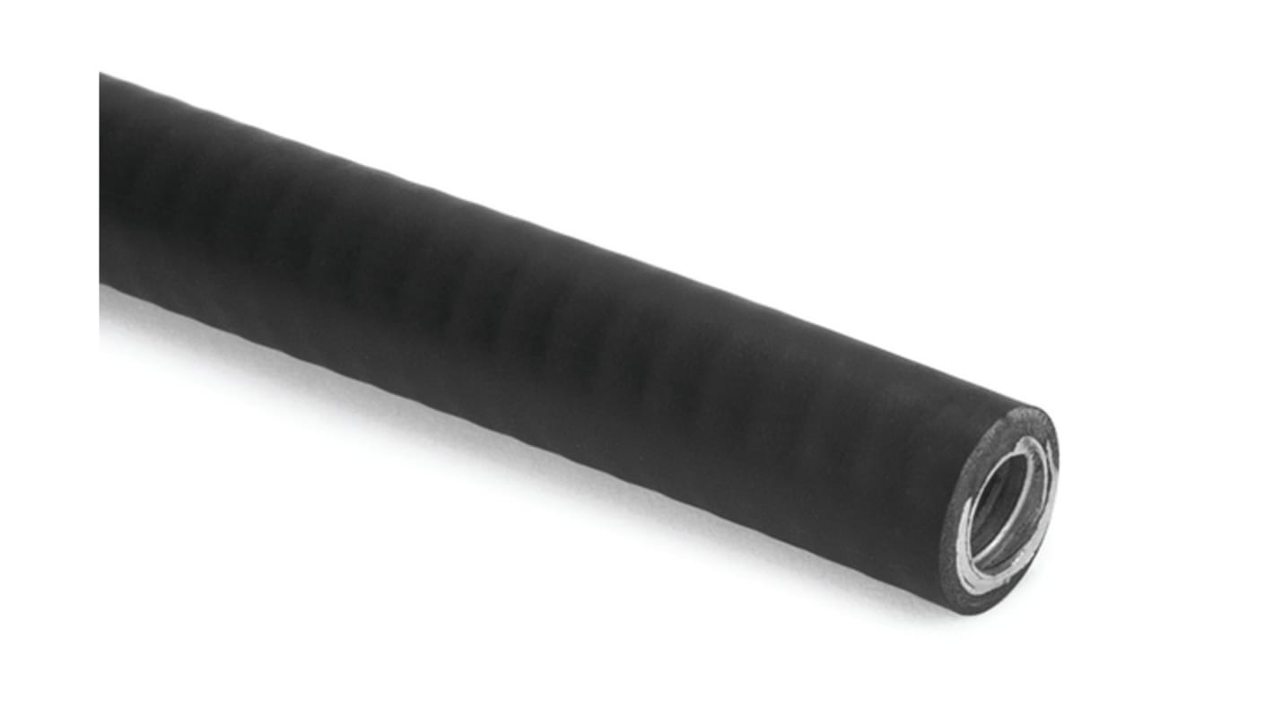 Conducto flexible de acero Galvanizado Recubierto en PVC Negro, Ø 20mm