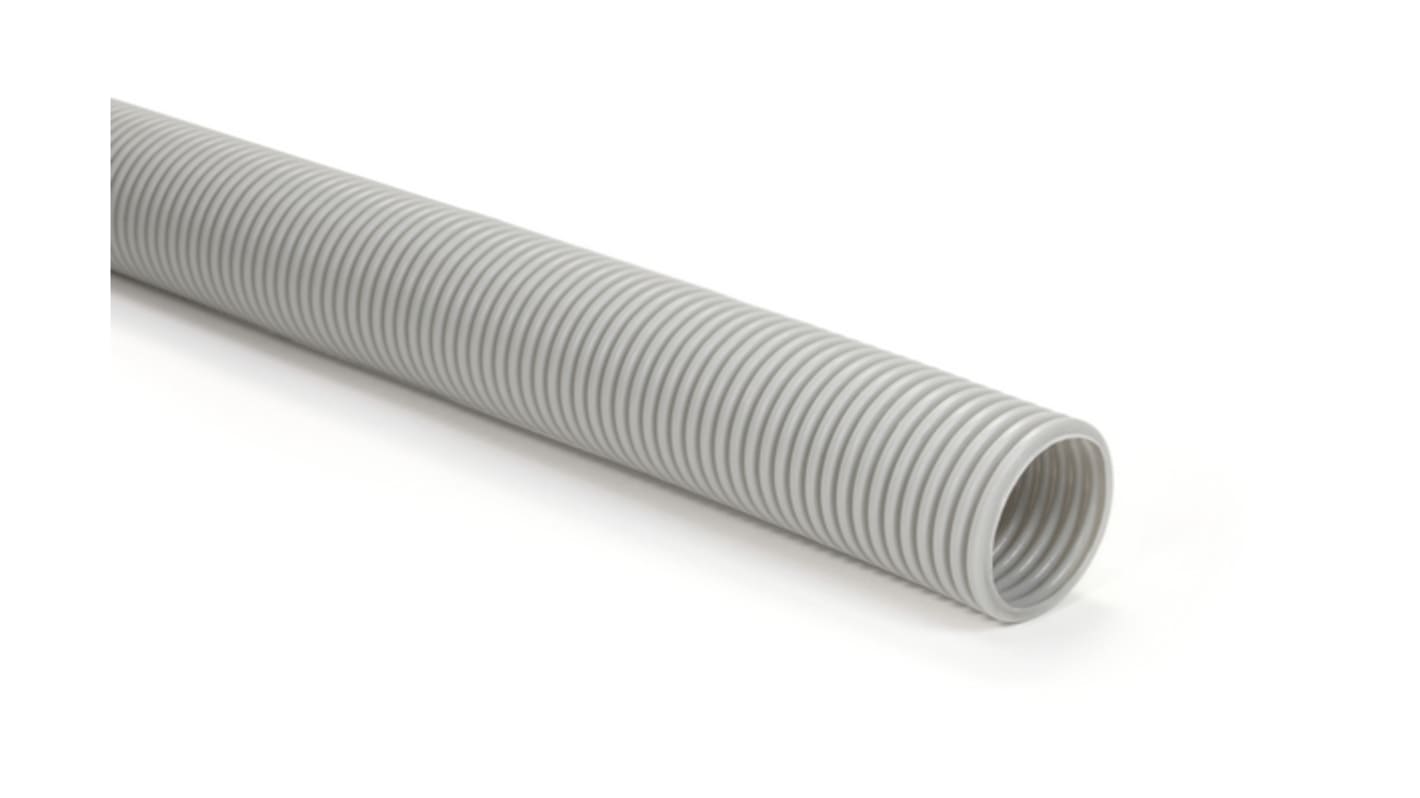 Flexible Conduit, 17mm Nominal Diameter, Polyethylene, Grey