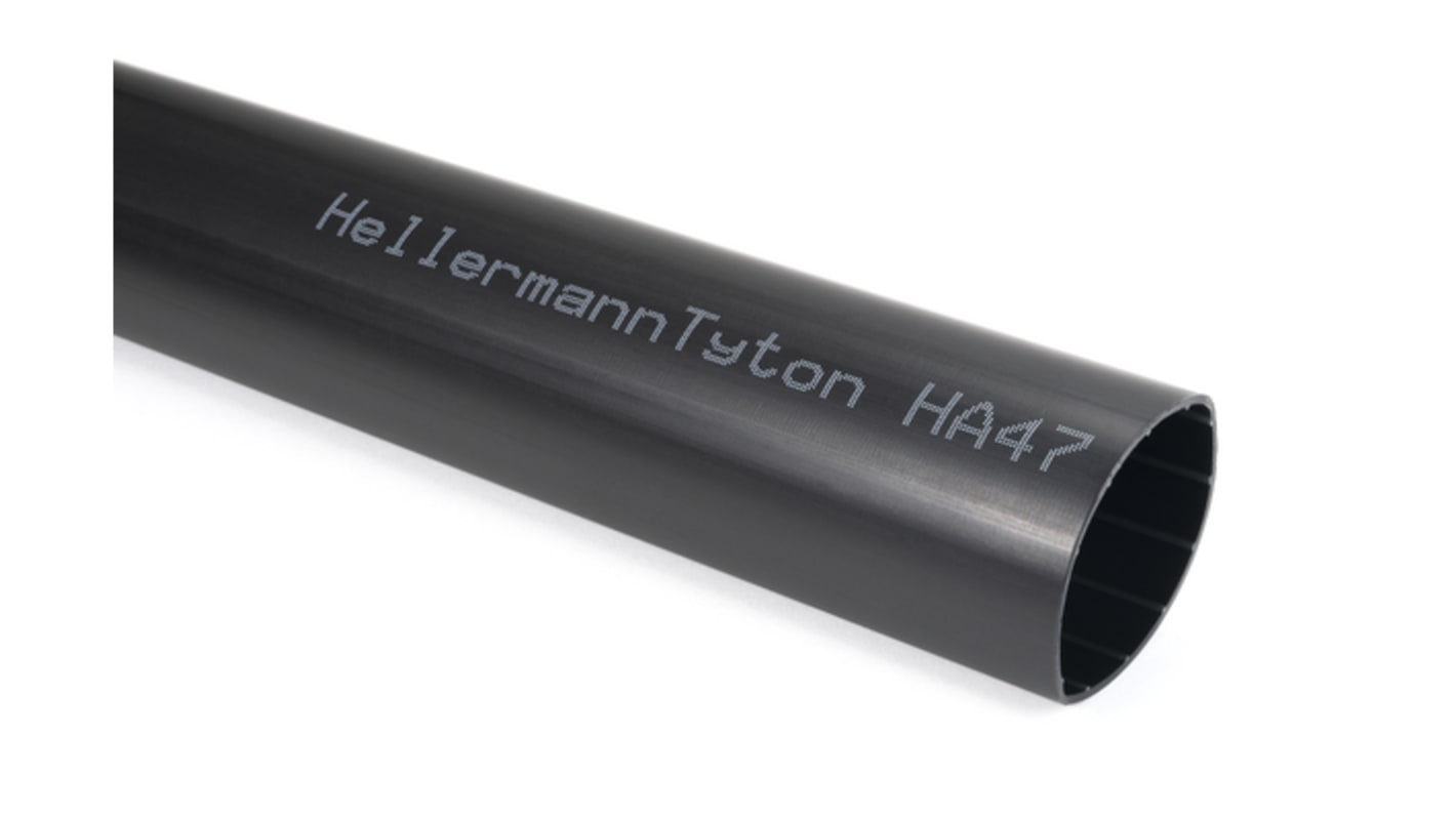 Adhesive Lined Halogen Free Heat Shrink Tubing, Black 13mm Sleeve Dia. x 1m Length 3.5:1 Ratio, 321 Series