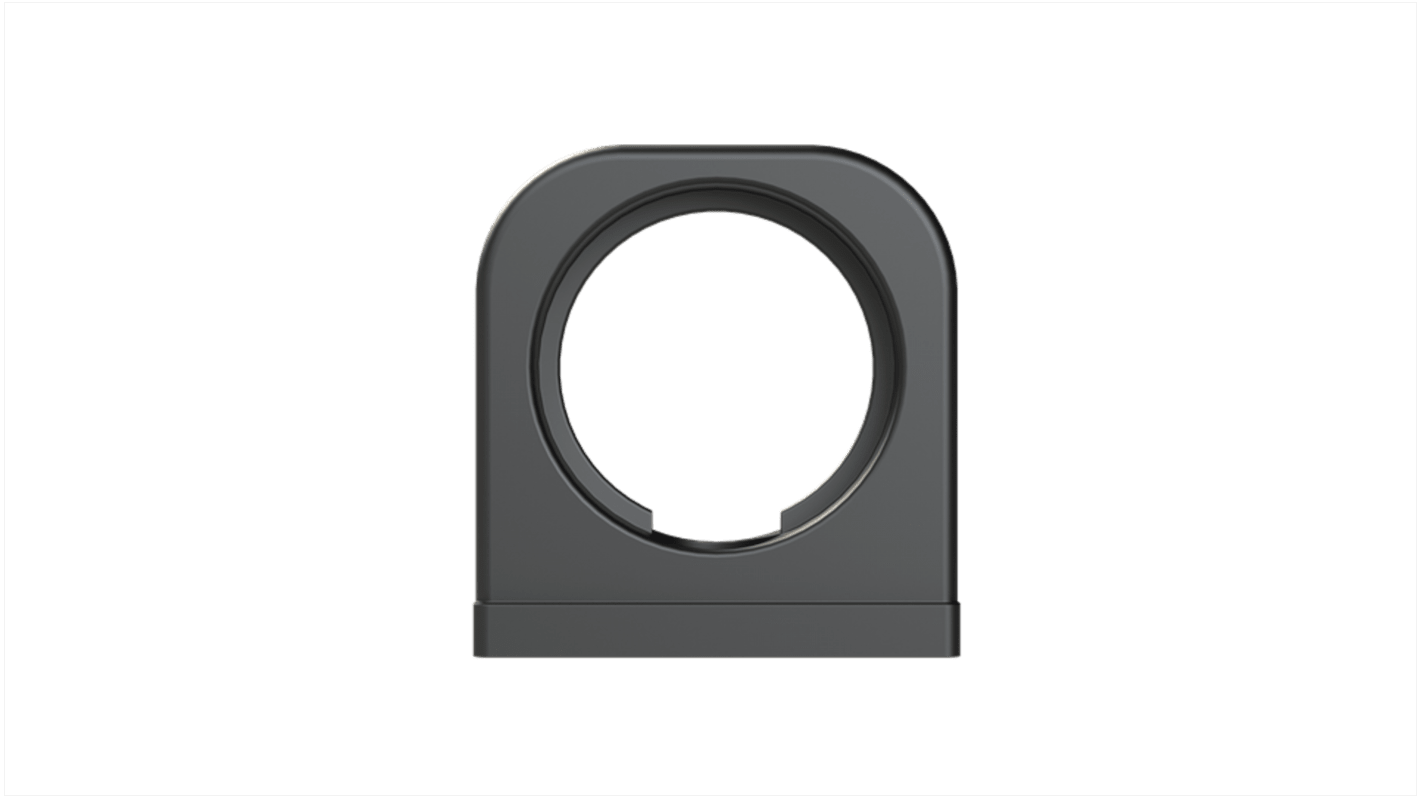 One Piece Conduit Support System, Conduit Fitting, 29mm Nominal Size, Polyamide 6, Black