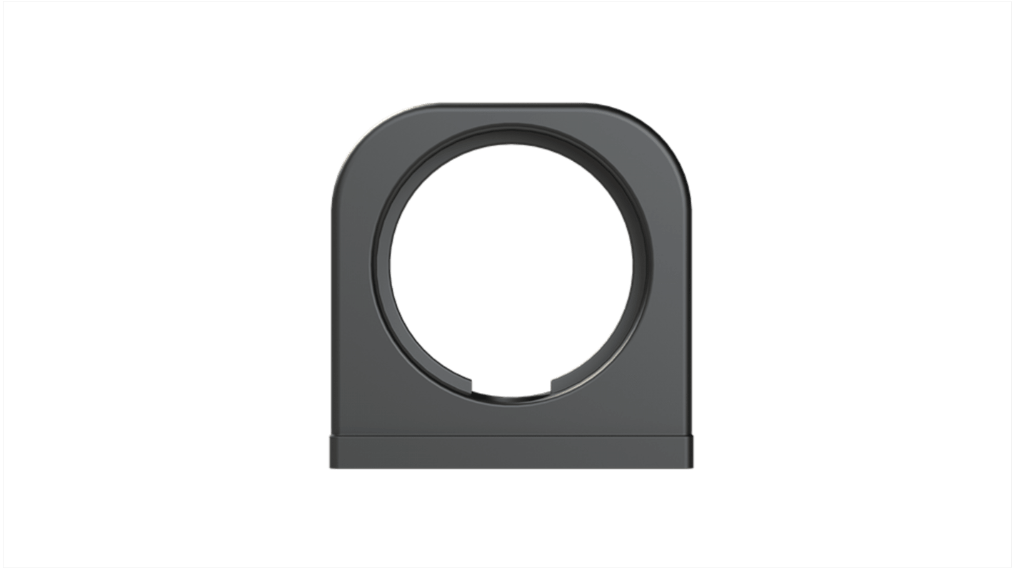 One Piece Conduit Support System, Conduit Fitting, 36mm Nominal Size, Polyamide 6, Black