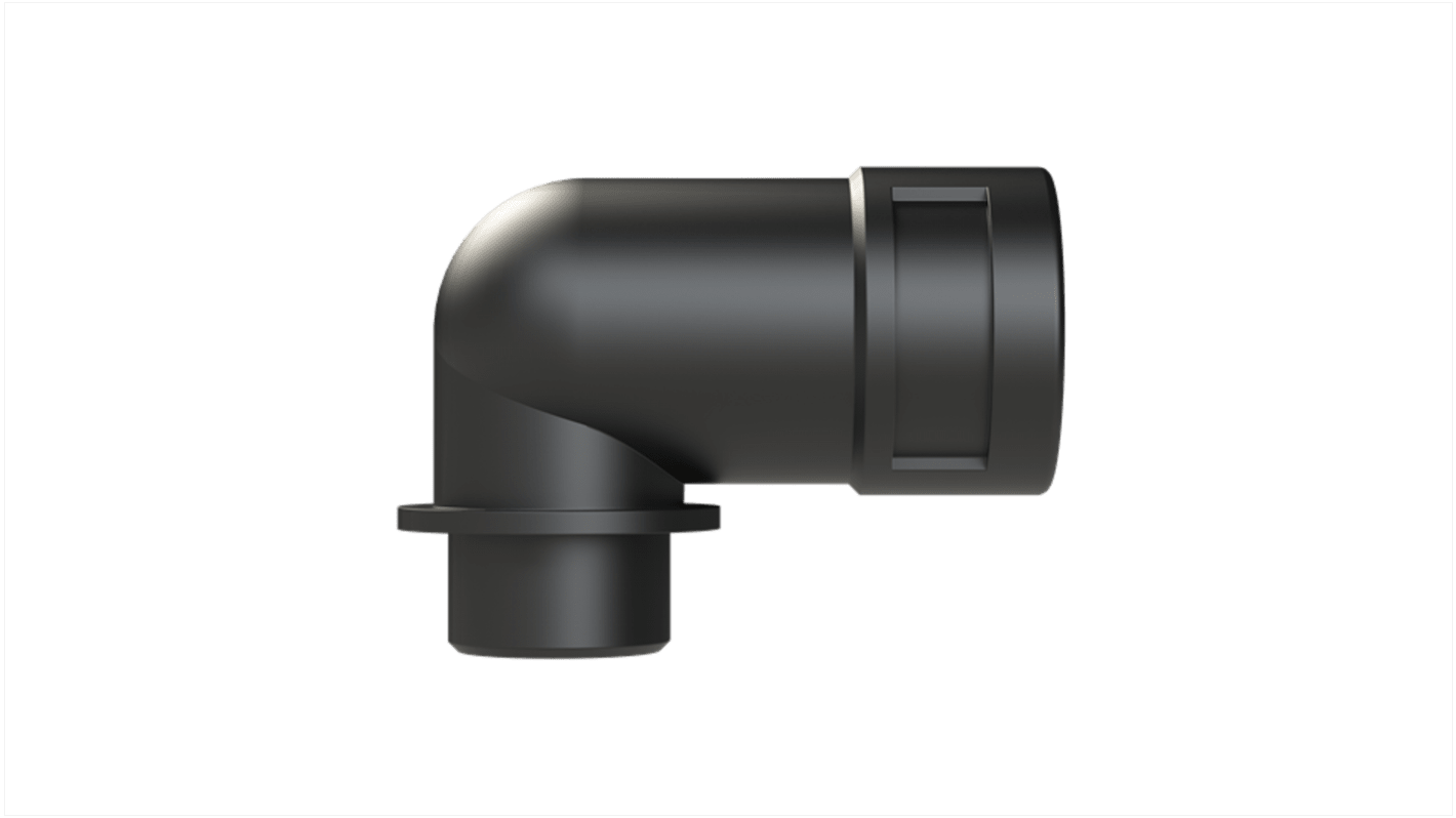 Conduit Fitting, 17mm Nominal Size, M20, Polyamide 6, Black