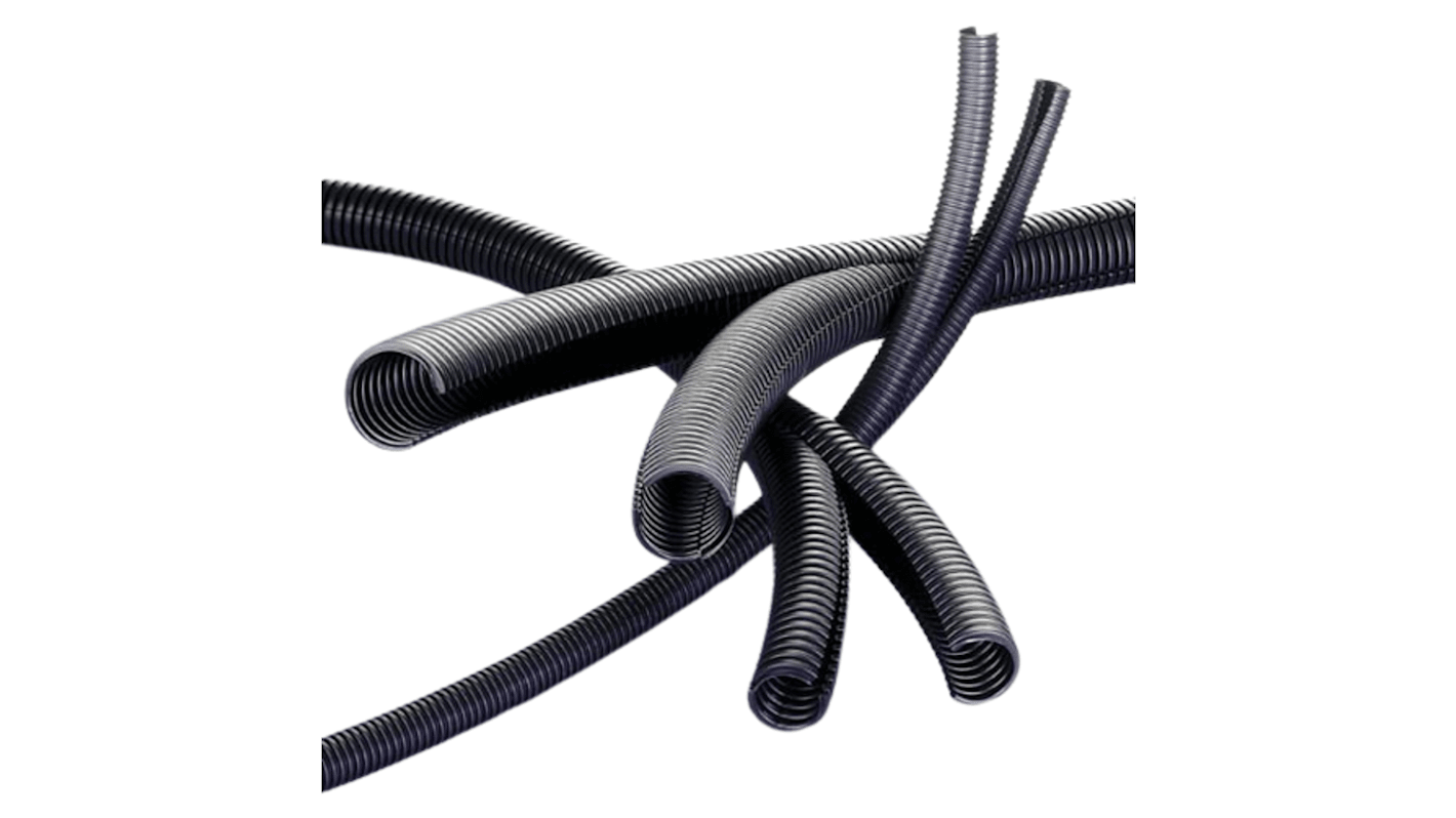 Flexible Conduit, 14mm Nominal Diameter, Polypropylene, Black