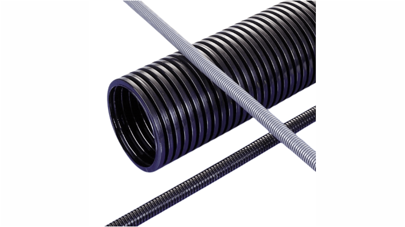 Conducto flexible de Nylon 6 Negro, Ø 17mm