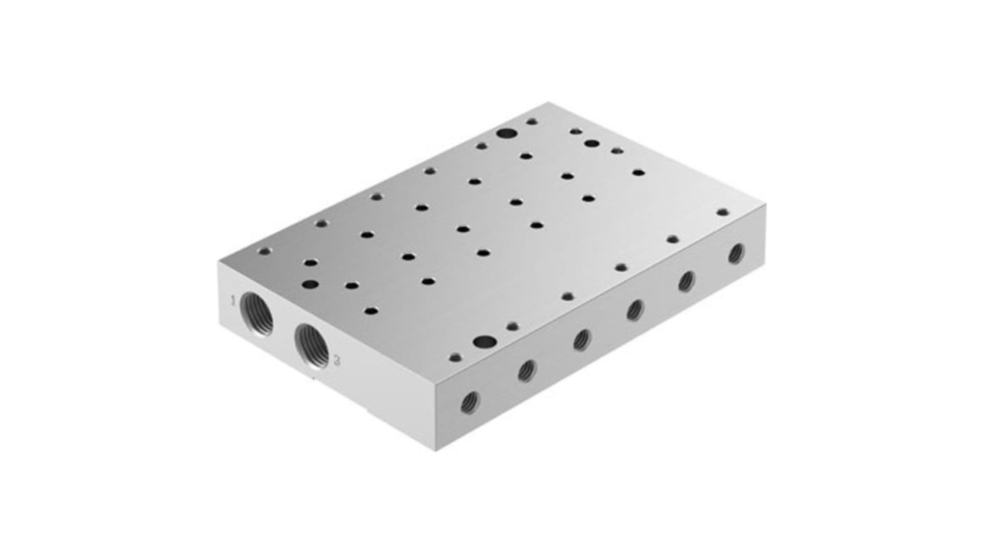 VABM series 6 station G 1/8, Metric M5 Manifold Base