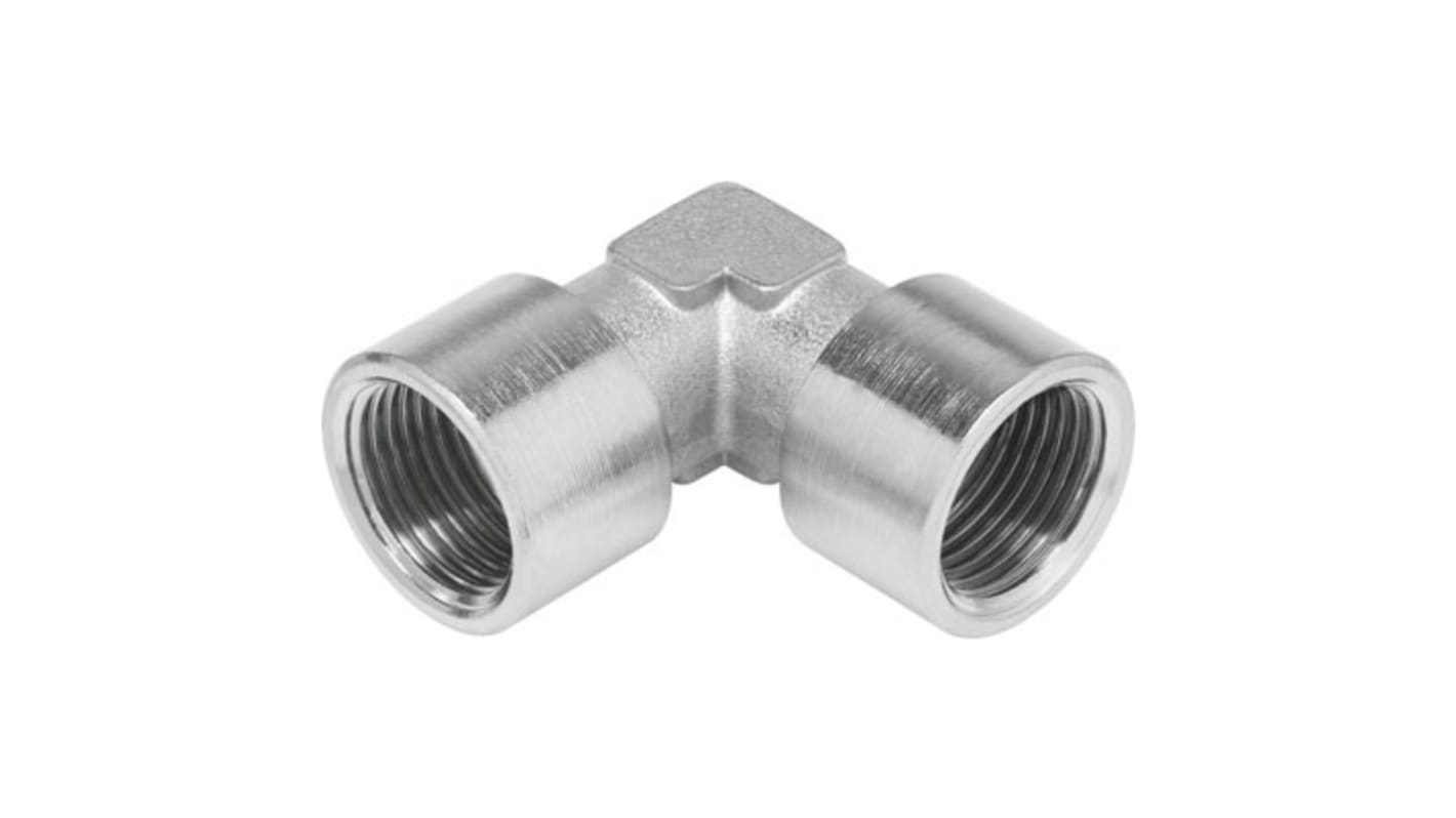 NPFC-L-2G18-F Series Elbow Fitting, G 1/8 to G 1/8, Threaded Connection Style, 8030209