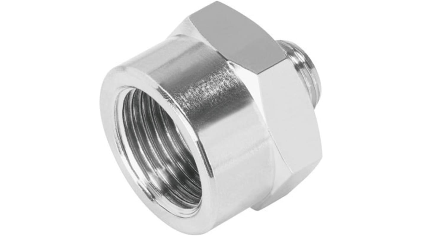 NPFC-R-G14-G18-FM Series Nipple, G 1/4 to G 1/8, Threaded Connection ...