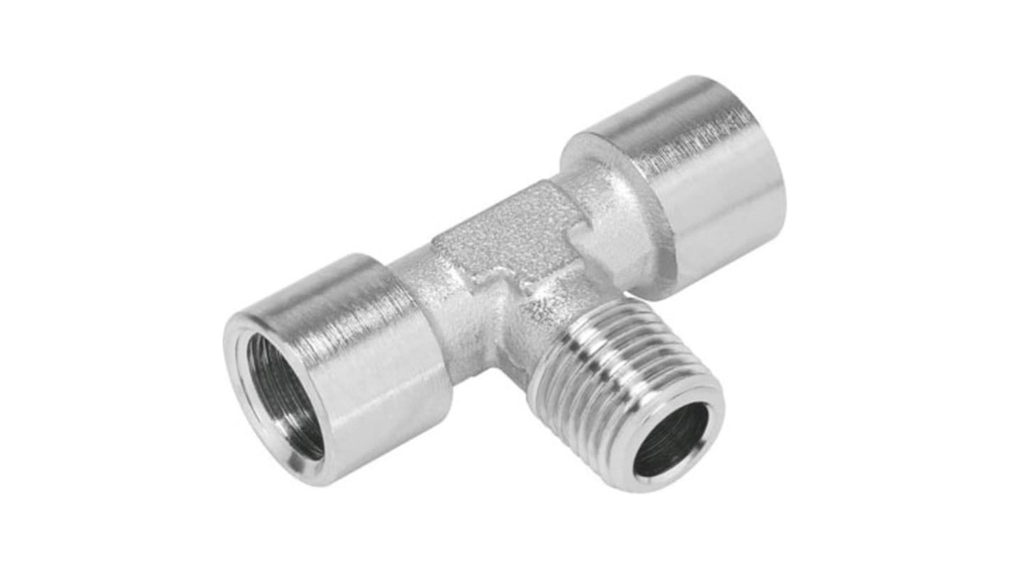 NPFC Series T Fitting, R 1/8 to G 1/8, Threaded Connection Style, 8030241