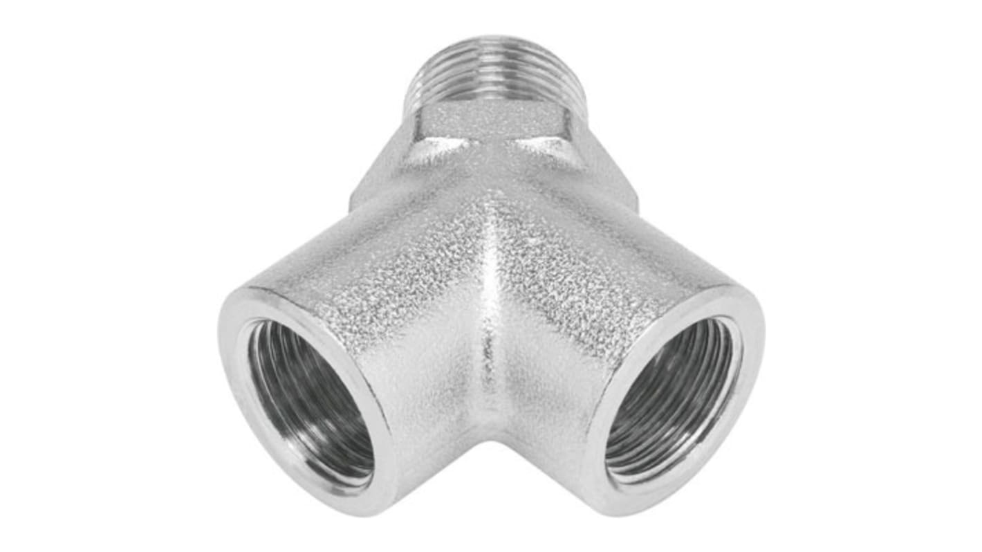 NPFC-Y-R12-2G12-MFF Series Y Fitting, R 1/2 to G 1/2, Threaded Connection Style, 8030234