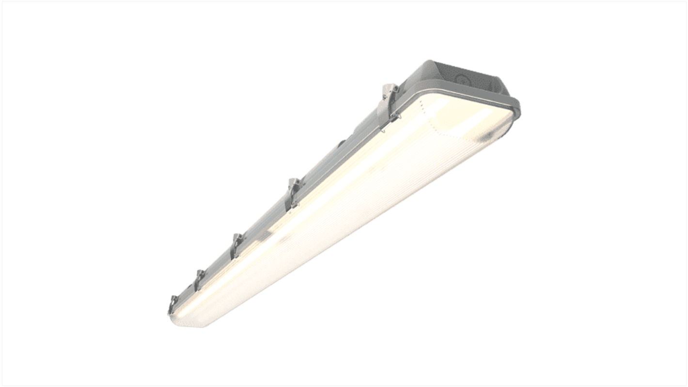 Plafoniera rettangolare Ansell, 230 V, 70 W tipo LED, L. 1,855 m, IP65